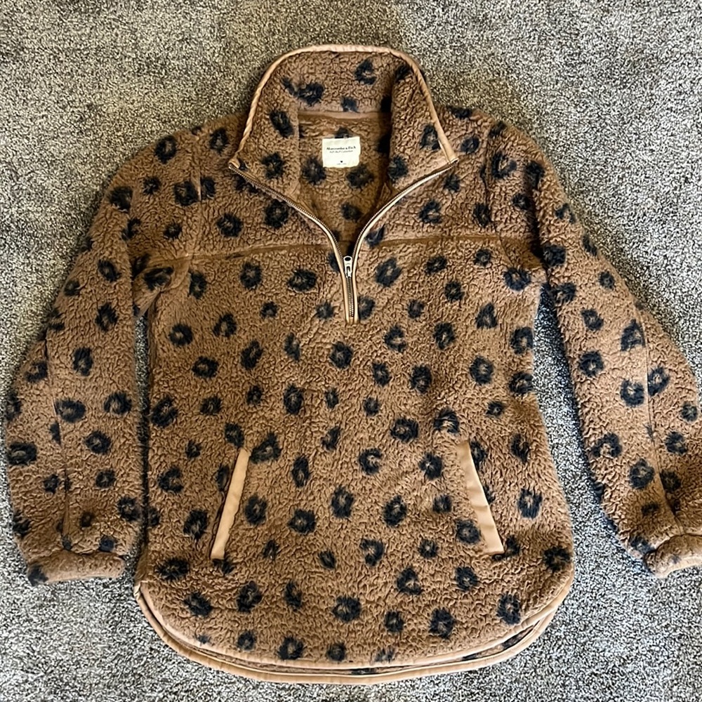 Abercrombie quarter-zip Sherpa sweatshirt